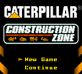 Matchbox Caterpillar Construction Zone Title Screen